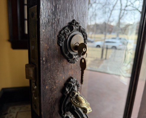 antique mortise lock repair